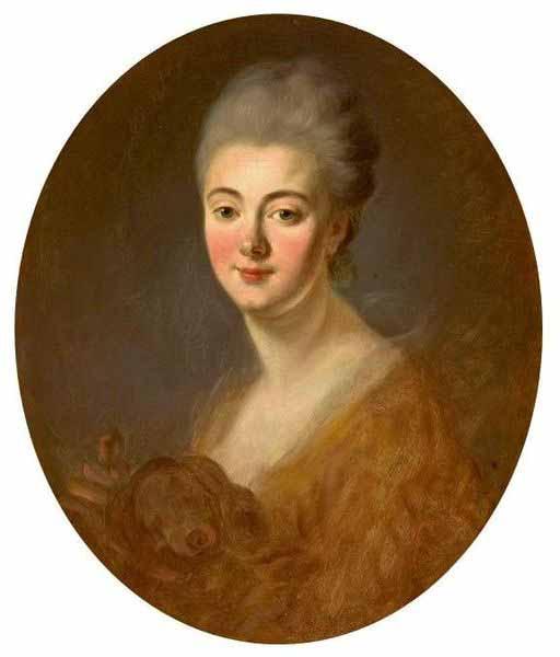 Jean-Honore Fragonard Portrait of Elisabeth-Sophie-Constance de Lowendhal, Countess of Turpin de Crisse oil painting image